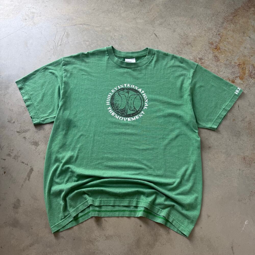 Vintage 90’s Hurley International Surf Skater Retro Logo Graphic T-shirt Size XL